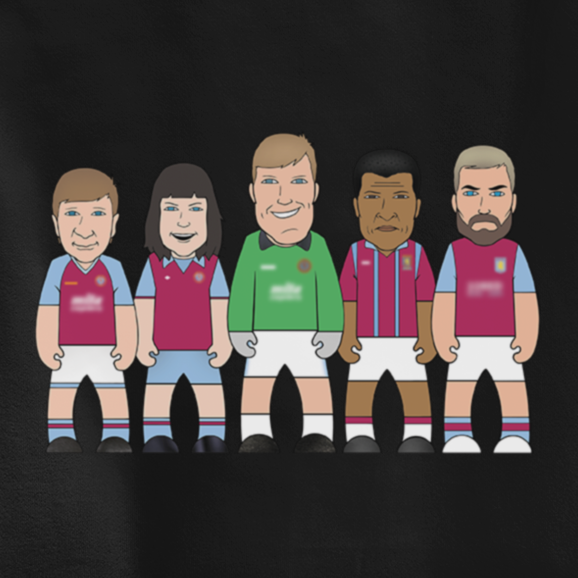 Claret & Blue Football Legends - Inspired by Aston Villa